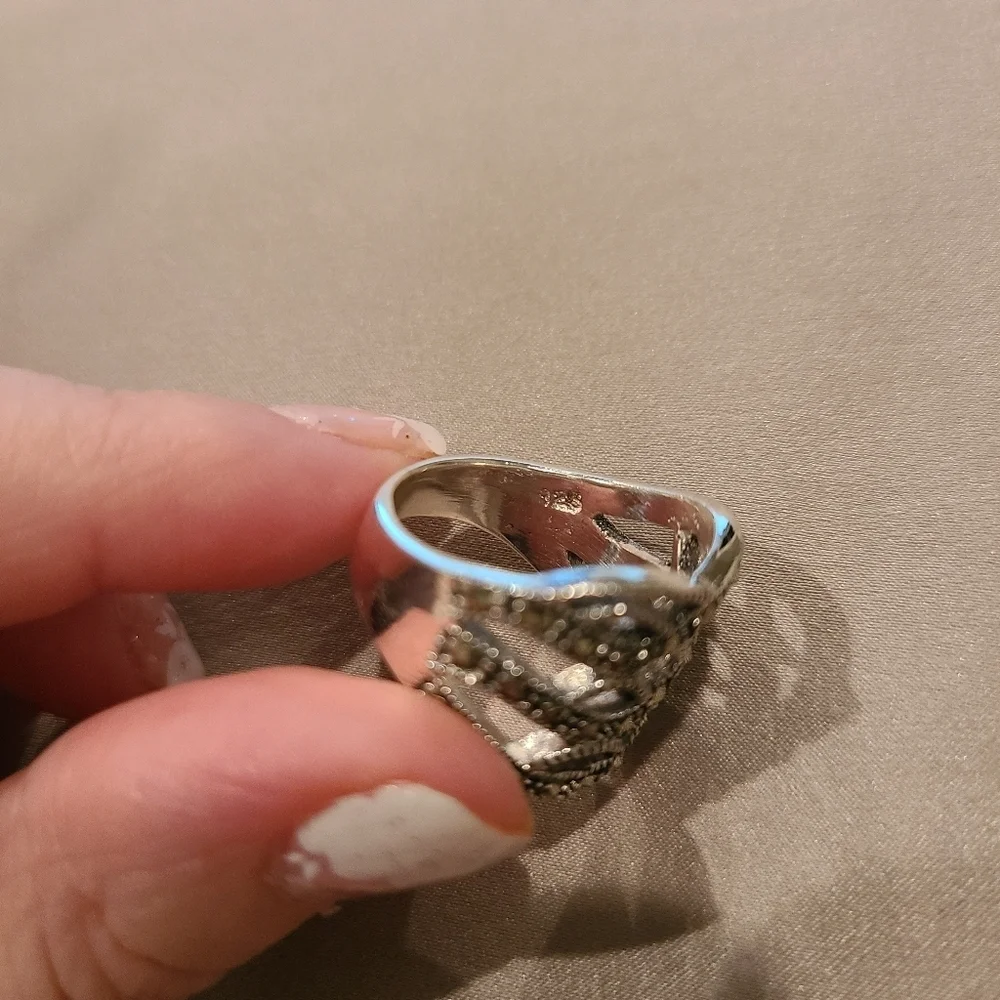 Marcasite Sterling silver ring